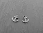 Preview: Stainless Steel Anchor, Color: Platinum, Size: ±9x8mm, Qty: 1 pc.