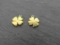 Preview: Stainless Steel Shamrock, Color: Gold, Size: ±10mm, Qty: 1 pc.