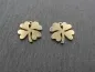 Preview: Stainless Steel Shamrock, Color: Gold, Size: ±12x12mm, Qty: 1 pc.