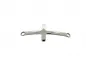 Preview: Stainless Steel Cross for bracelet, Color: Platinum, Size: ±40x16x1mm, Qty: 1 pc.