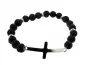 Preview: Connecteur en acier inoxydable croix pour bracelet , Couleur: Platinum, Taille: ±40x16x1mm, Quantite: 1 piece