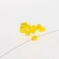 Preview: Glassbeads Olive, color yellow, ±7x5mm, 100 pc.