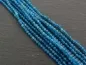 Preview: Apatite Faceted, Semi-Precious Stone, Color: turquoise, Size: ±2mm, Qty: 1 string ±39cm