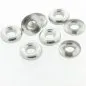 Preview: Heishi Glas Ring Farbe: Silber, Grösse: ±9X3mm, Menge: 20 Stk.