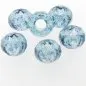 Preview: Glas Ring Farbe: Blau, Grösse: 8 mm, Menge: 5 Stk.