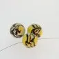 Mobile Preview: Glass Bead, Color: Yellow, Size: 18 mm, Qty: 2 pc.