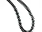 Preview: BULK Perles Rondelle en hématite, pierre semi précieuse, Couleur: gris, Taille: ±10mm, Quantite: chaîne ± 40cm, (±94 piece)