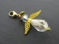 Mobile Preview: Wing made of glas, Color; silver, Size: ±18x8mm, Qty: 2 pc.