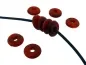 Preview: Heishi Horn Disk, Color: red, Size: ±12x3mm, Qty: 15 pc.