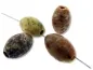 Preview: Speckstein Olive, Farbe: Braun, Grösse: 22 mm, Menge: 5 Stk.