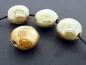 Mobile Preview: Ceramic Olive flach, Color: green, Size: ±20x22x13mm, Qty: 1 pc.