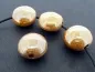 Preview: Ceramique perle ovale plate, Couleur: lilas, Taille: ±20x22x13mm, Quantite: 1 piece
