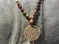 Preview: Prayer Beads, Mala hand knotted, Color: brown, Size: ±93cm, Qty: 1 pc.