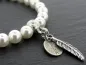 Preview: Swarovski Crystal Pearls 6mm Bracelet, White