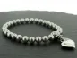 Mobile Preview: Swarovski Crystal Pearls 6mm Bracelet, Light Grey