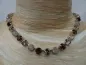 Preview: Versilberte Halskette, eingefasst mit 8 mm Swarovski Kristall Strasssteinen
