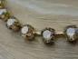 Preview: Vergoldete Halskette, eingefasst mit 8 mm Swarovski Kristall Strasssteinen