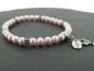 Preview: Swarovski Crystal Pearls 6mm Bracelet, Rosaline