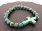 Preview: Bracelet en pierre semi-précieuse turquoise avec perles de 8 mm