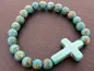 Preview: Semi-Precious stone bracelet turquoise with 8mm beads