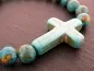 Preview: Semi-Precious stone bracelet turquoise with 8mm beads