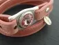 Preview: Wrap bracelet pink leather