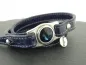 Preview: Wrap bracelet blue leather