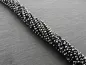 Preview: Zirkonia Perlen, Farbe: schwarz, Grösse: ±2mm, Menge: 1 strang ±38cm
