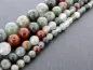 Mobile Preview: African Bloodstone, Semi-Precious Stone, Color: green/red, Size: ±8mm, Qty: 1 string 16"" (±48 pc.)