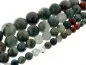 Mobile Preview: African Bloodstone, Semi-Precious Stone, Color: green/red, Size: ±8mm, Qty: 1 string 16"" (±48 pc.)