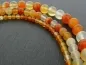 Mobile Preview: Orange Agate, Semi-Precious Stone, Color: orange, Size: ±8mm, Qty: 1 String 38cm (±47 pc.)