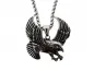 Mobile Preview: Stainless Steel Biker Jewelry, Color: Paltinum, Size Pendant: ±43x41mm, Qty: 1 set