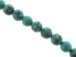 Mobile Preview: Turquoise Nature, Semi-Precious Stone, Color: Turquoise, Size: ±9-10mm, Qty: ±44 pc. String 16"