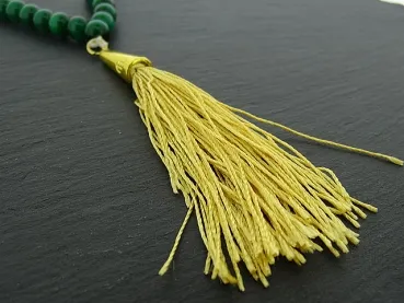 Prayer Beads, Tesbih – Misbaha, Color: green/gold, Size: ±23cm, Qty: 1 pc.