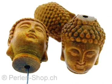 Buddha Wood, Color: brown, Size: ±34x28mm, Qty: 1 pc.