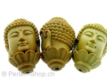 Buddha Wood, Color: brown, Size: ±33x20mm, Qty: 1 pc.