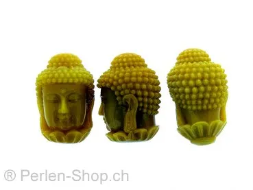 Buddha plastic, Color: brown, Size: ±28x20mm, Qty: 1 pc.