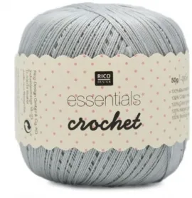 Rico Design Essentials Crochet, grau, 50g/280m