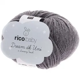 Rico Design Wolle Baby Dream Uni Luxury Touch DK 50g, Anthrazit