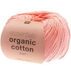 Rico Design Essentials Organic Cotton aran lachs, 50g/90m