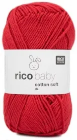 Rico Design Wool Baby Cotton Soft DK 50g Rot