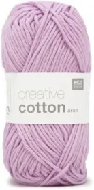 Rico Creative Cotton Aran, violett, Anzahl: 50 g, 85 m, 100 % CO gaze