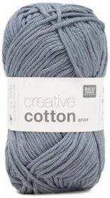 Rico Creative Cotton Aran, jeans, Anzahl: 50 g, 85 m, 100 % CO gaze
