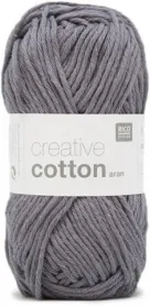 Rico Creative Cotton Aran, mausgrau, Grösse: 50 g, 85 m, 100 % CO gaze