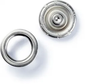 Prym Druckknopf Jersey Ring, nachfüllen, silber, Grösse: 10 mm, Karte 20 Stk.