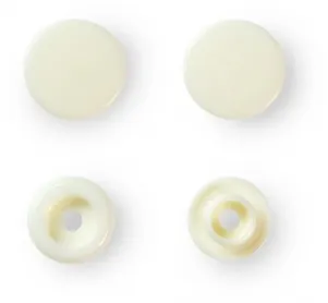 Prym Druckknopf Color Snaps, perle, Grösse: 12.4 mm, Karte 30 Stk.