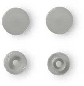Prym Druckknopf Color Snaps, grau, Grösse: 12.4 mm, Karte 30 Stk.