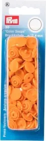 Prym Druckknopf Color Snaps, orange, Grösse: 12.4 mm, Karte 30 Stk.
