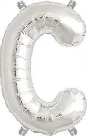 Rico Foil balloon C, Silver, Size: ca. 36 cm