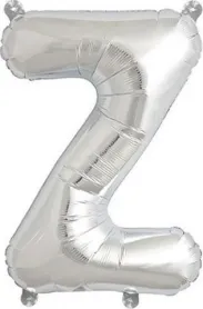 Rico ballon aluminium Z, argent, taille: ca. 36 cm